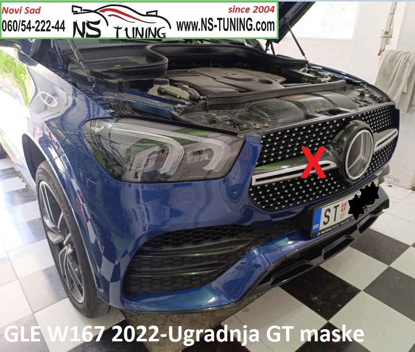 w167 gle mercedes 2020 2021 2022 2023 maska gt diamond ugradnja novi sad ns tuning